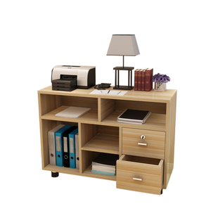 办公文件柜矮柜落地柜办公室定制柜资料柜桌边收纳柜木质抽屉边几