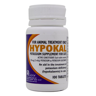澳洲Hypokal葡钾片猫咪狗钾营养元素补充剂葡萄糖酸电解质补钾片