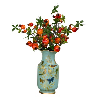 美式复古陶瓷花瓶摆件客厅别墅样板房插花花器家居装饰工艺品摆设