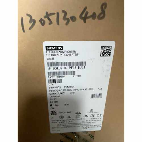 西门子变频器6SL32101PE161UL1
