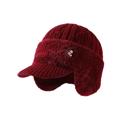 中老年人妈妈帽子老太太冬帽护耳