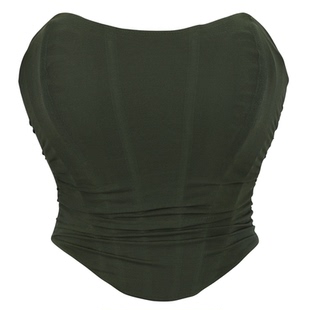 Elastic Mesh Breathable Bandeau透气网纱抹胸 弹性托胸女士上衣