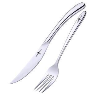 三四钢SSGP316不锈钢牛排刀叉勺套装欧式三件套西餐具奢华小勺子