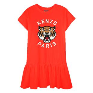 【断码】KENZO KIDS童装儿童女童休闲印花连衣裙K61025