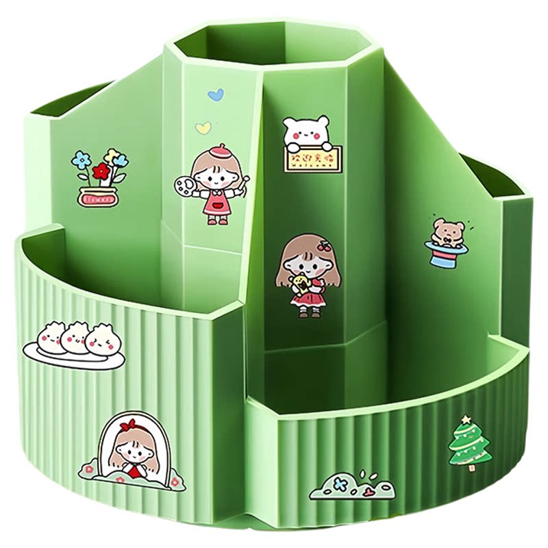 创意旋转笔筒大容量收纳盒