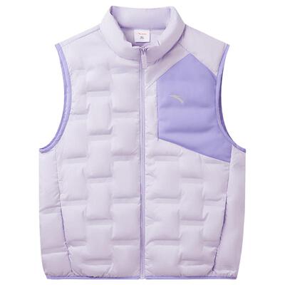 安踏儿童女童装轻薄羽绒马甲2024秋冬季新款内搭保暖马甲运动上衣