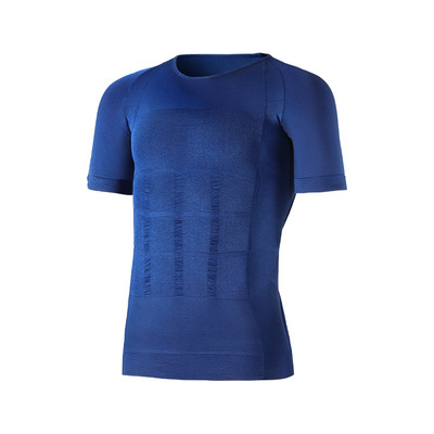 塑身衣男短袖束胸收腹运动紧身衣