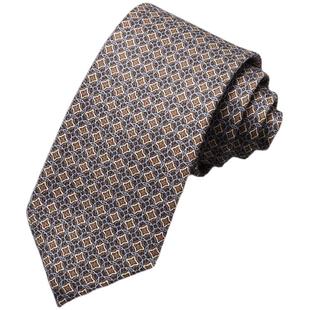 Goldlion金利来男士桑蚕丝复古学院风时尚百搭休闲衬衫正装领带男