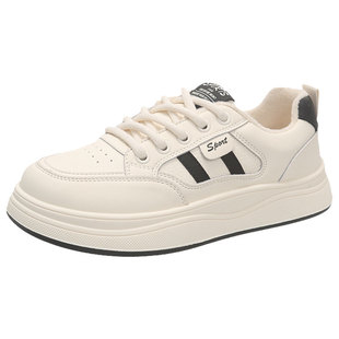 加绒加厚小白鞋女冬季保暖厚底百搭学生休闲板鞋新款防滑二棉鞋