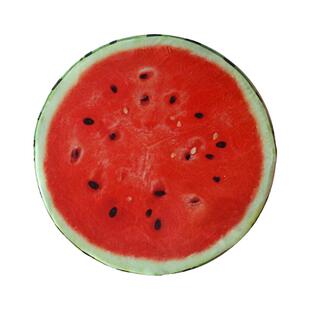 加厚水果坐垫卡通可爱座垫3D西瓜垫子创意圆形抱枕幼儿园儿童椅垫