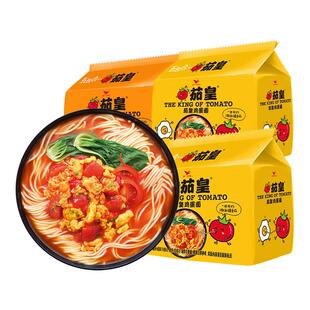 统一茄皇方便面新疆番茄鸡蛋面红烧牛肉面泡面袋装方便速食旗舰店