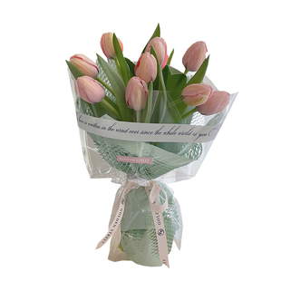 ins简约风opp网红玻璃纸 鲜花花束包装纸 透明氛围纸花艺包花纸