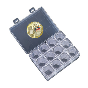 马年纪念币收藏盒京剧艺术卷币筒保护盒壳生肖钞钱币硬币桶收纳盒