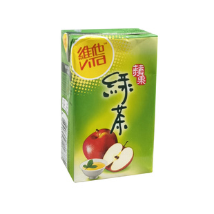 香港进口 维他奶维他苹果绿茶 250ml*24盒 清新香甜 果味饮料港版
