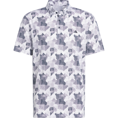 Adidas/阿迪达斯正品2025夏季款男士休闲满印花翻领POLO衫JP2366