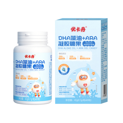 优卡丹DHA藻油ARA凝胶糖果