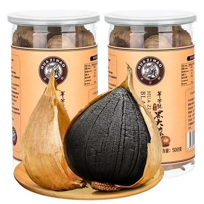 正宗独头黑蒜500g*2罐真大果