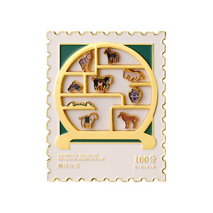 中国国家博物馆马到功成马系列博古冰箱贴装饰品文创新年创意礼物