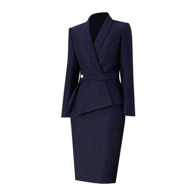 艾尚臣西装套装女秋冬款面试正装