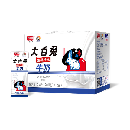 光明风味奶大白兔奶糖风味牛奶饮料食品饮品早餐奶
