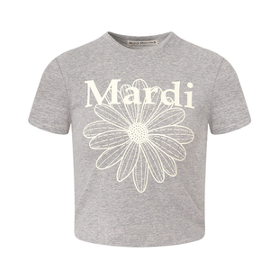 MardiMercredi经典辣妹小雏菊短袖t恤女短款紧身上衣韩系小个子