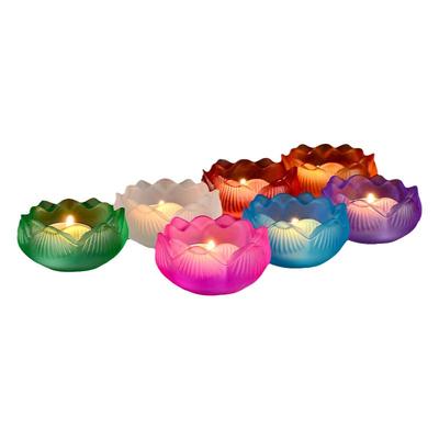 琉璃莲花灯酥油灯灯座室内蜡烛台