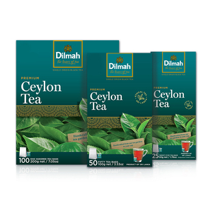Dilmah迪尔玛斯里兰卡进口原味锡兰红茶30袋/50袋简包袋泡茶烘焙