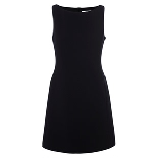 朗姿25醋酸无袖小黑裙时尚百搭通勤气质短款连衣裙2026年秋季新款