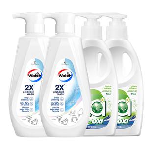 威露士2X内衣净500ml*2+La内衣净300ml*2内衣裤专用除菌去污正品