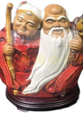 结婚礼物人物摆件白头到老