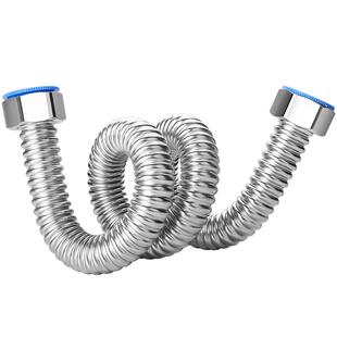 304不锈钢波纹管6分DN20高压防爆冷热进出水管壁挂炉管子金属软管