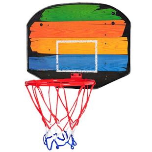 悬挂式儿童篮球框 室内可折叠卡通篮球筐 绑柱子篮球架 小孩玩具