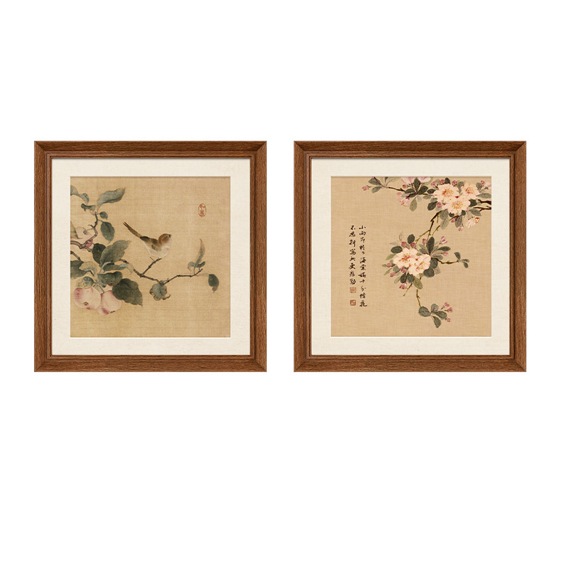 【新中式风】花鸟图茶室装饰画