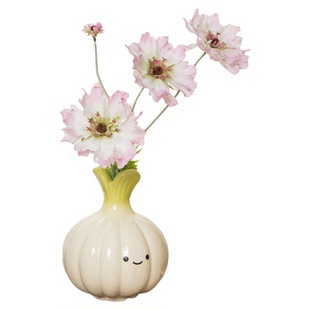 创意一对花瓶ins风现代简约可爱插花高级感客厅桌面装饰摆件陶瓷
