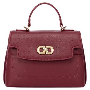 红蜻蜓斜挎包女士红色新娘婚包新款新年礼物高级中年妈妈款单肩包