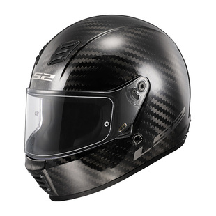 LS2碳纤维9K摩托车头盔哈雷复古全盔男女机车赛车四季通用FF809