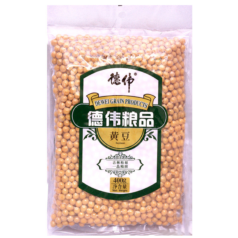 德伟有机黄豆400克*2袋 东北大豆农家自种非转基因打豆浆专用
