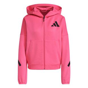 BABYMONSTER同款ADIDAS ZNE系列黑标制服宽松连帽外套女阿迪达斯
