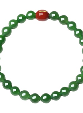 一饰小词手串和田玉手珠链明亮