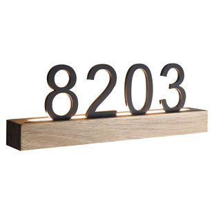 实木发光门牌美容院VIP贵宾室门号牌酒店公寓民宿客房门牌号LED带灯充电房号牌茶楼棋牌室包房包间包厢牌定制