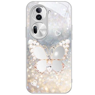 金属漆玻璃oppo时尚蝴蝶带镜子