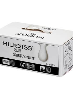 妙沁酸奶3千克/箱原味发酵乳