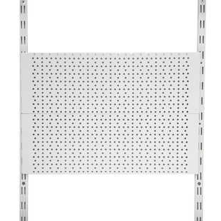 美达斯墙轨孔板家用洞洞板置物架碳钢墙上书架收纳架壁挂整理架
