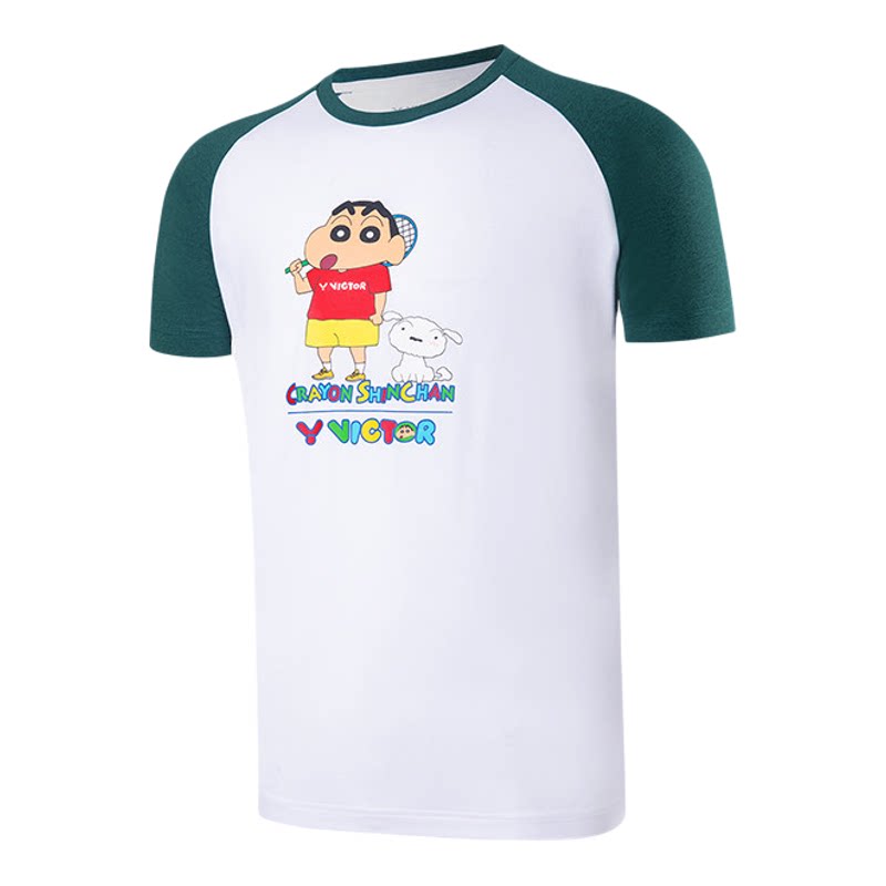 VICTOR/威克多羽毛球服蜡笔小新联名T-404CS/T-401CS胜利正品短袖