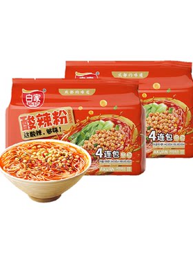 白家陈记酸辣粉四连包超市装