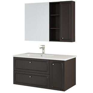 全友家居新款法式智能浴室柜组合卫生间陶瓷一体盆卫浴柜洗漱台KZ