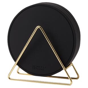 米立风物黑色隔热垫餐桌垫锅垫防烫耐高温家用简约轻奢碗盘菜垫子