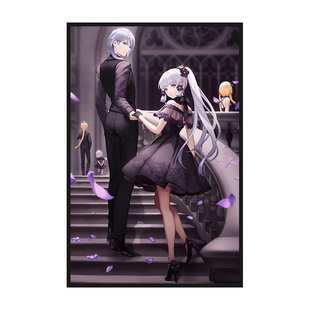 社奉行神里绫人diy数字油画卡通动漫填充涂色手绘油画礼物装饰画