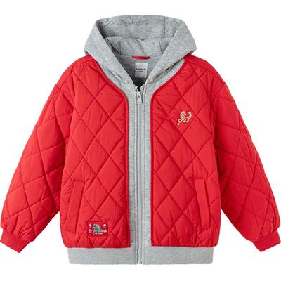 巴拉巴拉balaOne棉服拼接外套潮