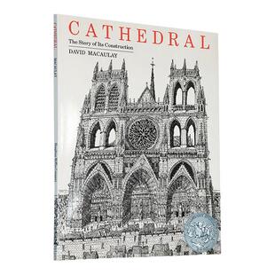 英文原版 Cathedral 大教堂 David Macaula 大卫麦考利 凯迪克银奖 古建筑系列绘本图画书